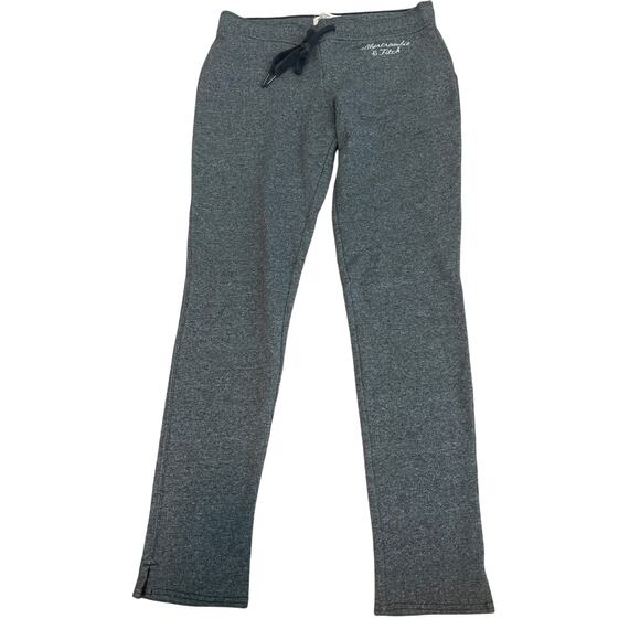 Abercrombie and Fitch Women’s Sweatpants Gray Size Medium Cotton Blend Lounge - Picture 1 of 7
